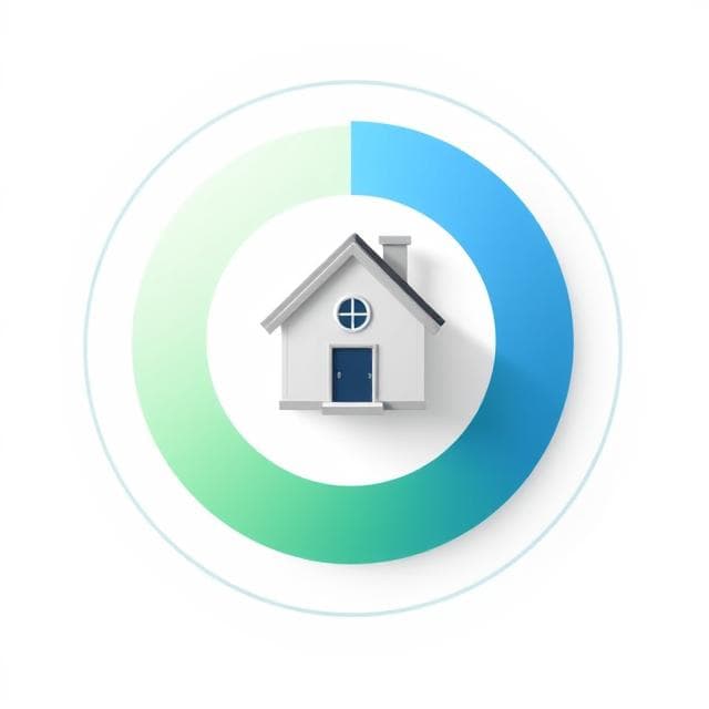 Diagrama del desglose de la cuota mensual en intereses y capital